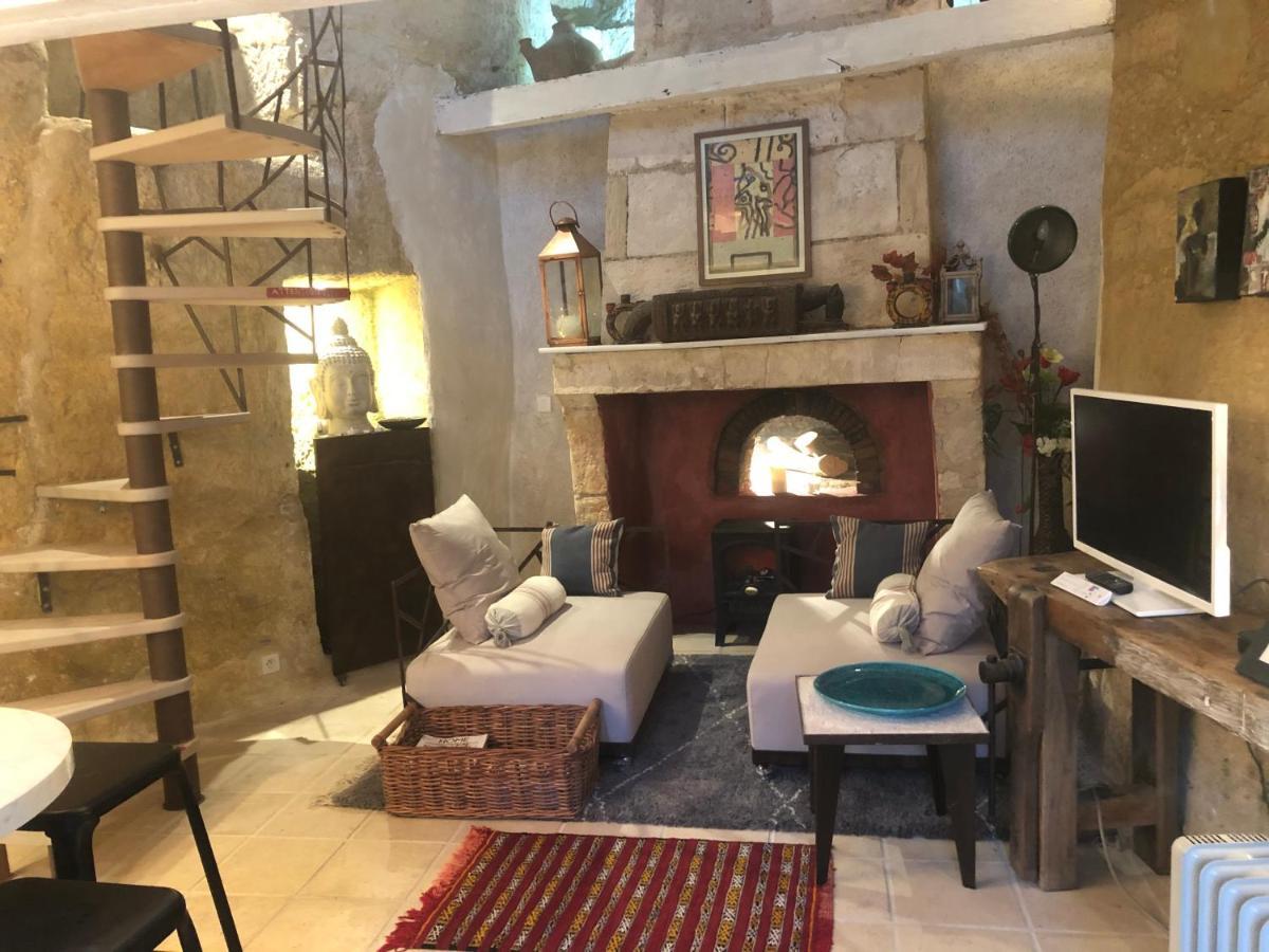 Troglodyte Loft 2 Leilighet Thoré-la-Rochette Eksteriør bilde